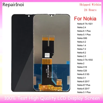 Оригинал Для Nokia 2.4 6.1 Plus 5.1 Plus G50 4.2 1.4 7.2 6.2 2.3 C20 8.3 5G 3.1 ЖК-дисплей с Сенсорным экраном Дигитайзер В Сборе