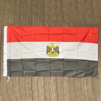бесплатная доставка xvggdg Новый Египетский Флаг 3 фута x 5 футов Подвесной Египетский Флаг Полиэстер стандартный Флаг Баннер