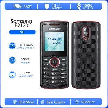 Samsung E2120 E2120C Восстановленный-Оригинальный Разблокированный Samsung Guru E2120C GSM С одной Sim-картой FM-радио Мобильный телефон Бесплатная Доставка