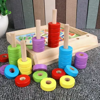 Обучающая детей арифметике Игра-головоломка с цифрами в виде кольца, игрушка для раннего обучения