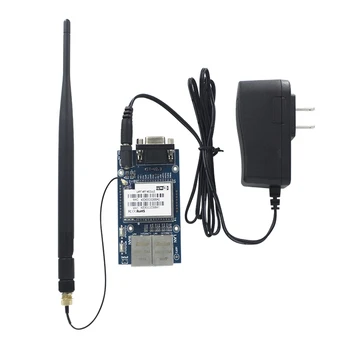 Бесплатная доставка Последовательный Uart к WiFi двойной ethernet двойной RS232 WiFi модуль с внешней антенной стартовый комплект RT5350 чипсет HLK-RM04