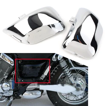 Хромированный Мотоциклетный ABS Обтекатель Боковой Крышки Батарейного Отсека для Yamaha Virago 400 500 535 XV400 XV500 XV535 Левый + Правый 1Pari