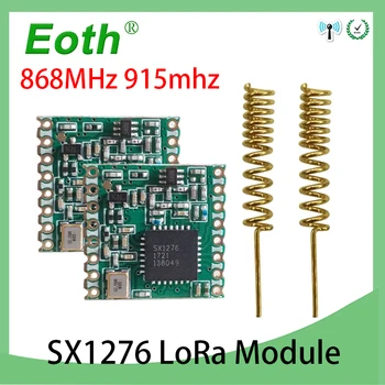 Модуль Eoth LoRa SX1276 2шт 868 МГц сверхнизкой мощности Радиочастотный приемник дальней связи IOT Передатчик SPI 2шт антенна