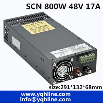SCN 800W 48V 17a импульсный источник питания с одним выходом 110v или 230VAC для ЧПУ, светодиодного освещения cctv, промышленности (SCN-800-48)
