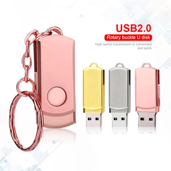 Флеш-Накопитель Металлический USB Flash Drive128GB 256GB Брелок USB-Накопитель Флешка Memory Stick 32GB 16GB 64GB 8GB Флэш-диск Usb 2.0 U Диск