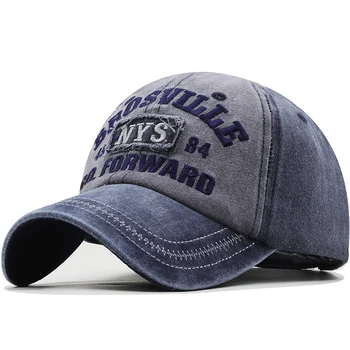 Мыть хлопок бейсбол кепки для женщин для мужчин винтаж мама папа шляпа Нью Йорк вышивка Спорт на открытом воздухе рыбалка snapback шапки