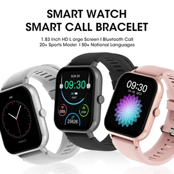 2023 Для Xiaomi/Huawei/Samsung 1,83 Дюймов Bluetooth Call Smartwatch Мужские Поддержка 120 Видов Спорта 2023 Новые Женские Смарт-часы с поворотными Клавишами