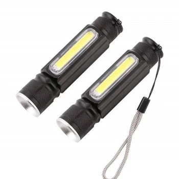 Светодиодный Фонарик T6 High Lumens Flashlights, Портативные Ручные фонари-вспышки с 3 режимами, Масштабируемые, Водонепроницаемые для Кемпинга на открытом воздухе
