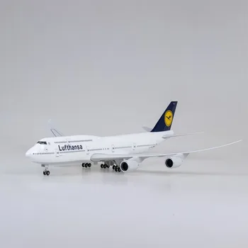 47 см 1: 160 Lufthansa Airlinerresin Модель B747-8 Коллекция украшений для Моделирования самолетов с Колесами и подсветкой