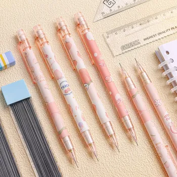 Механический карандаш Kawaii Juice Peach 0,5 мм, прекрасная заправка для карандашей для студенческого письма, рисования эскизов