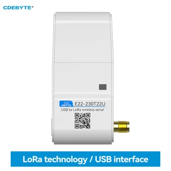 SX1262 Модуль LoRa 230 МГц USB Интерфейс CDEBYTE E22-230T22U 22dBm Беспроводной Модуль DIP на большие расстояния 5 км С антенной RSSI LBT