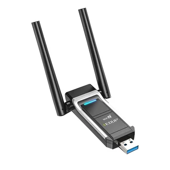 EDUP AX1800M USB WIFI 6 Адаптер 802.11Ax для ПК, USB 3.0 WiFi Ключ 5 ГГц/2.4 ГГц Беспроводной сетевой адаптер с высоким коэффициентом усиления