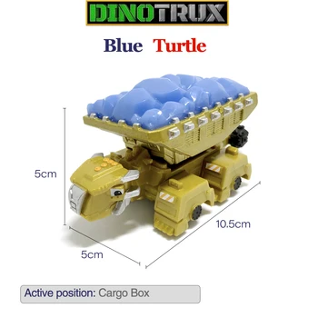 Грузовик с динозавром, Съемная игрушка-динозавр, детские подарки, модели динозавров, Пластиковая машина для мини-моделей Dinotrux, Новый подарок 1: 64