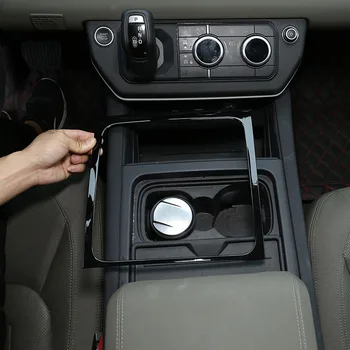 Для Land Rover Defender 110 2020-2021 ABS Серебристый ящик для хранения центральной консоли автомобиля, внешняя рамка, декоративная наклейка, автомобильные аксессуары