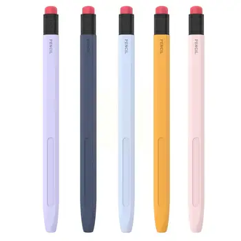 Силикон Совместим С защитным чехлом для конденсаторной ручки Pencil2 поколения Vintage Pencil Anti Slip Anti Drop Pen A5f9