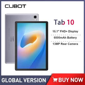 Планшеты Cubot TAB 10 10,1-дюймовый FHD-Дисплей 4 ГБ + 64 ГБ Android 11,0 Планшетный ПК 4G Сеть 13-Мегапиксельная Камера заднего Вида Восьмиядерный 6000 мАч PC Pad