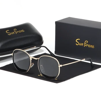 Роскошные брендовые дизайнерские Винтажные квадратные поляризованные солнцезащитные очки для мужчин, Женская мода, путешествия, Вождение, солнцезащитные очки с антибликовым покрытием, мужские очки