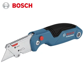 Универсальный складной нож Bosch Professional с отделением для лезвий в металлической ручке со сменными лезвиями 1600A016LF