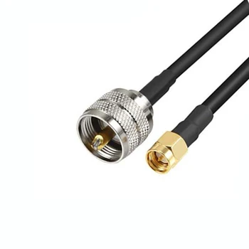 Разъем JX RF коаксиальный кабель SMA штекер к UHF PL259 штекер PL259 ручной/мобильный к базовой антенне 30 см-20 м RG-58 Коаксиальный