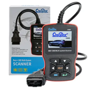 Creator C502 OBD2 Сканер OBDII Считыватель кода двигателя Для W203 Для Mercedes Benz W211 Полносистемный Автоматический Инструмент Диагностики Автомобиля