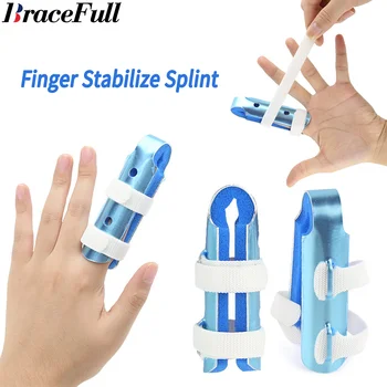 1 Шт. Металлическая шина для пальцев, Стабилизатор пальцев для сломанных пальцев, Выпрямление суставов при артрите, Иммобилизация суставов