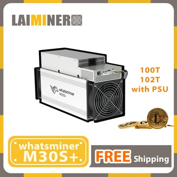 Новый Whatsminer M30S + 100T 102 T 3400 Вт с Блоком Питания Asic Mining Machine по Алгоритму SHA-256 BTC Miner
