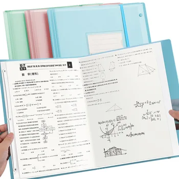 Раскладывающаяся книжка формата А3 31 * 48 см, 40 страниц, прозрачная папка-вкладыш, сумка для хранения документов для школьного офиса, папки для файлов формата А3