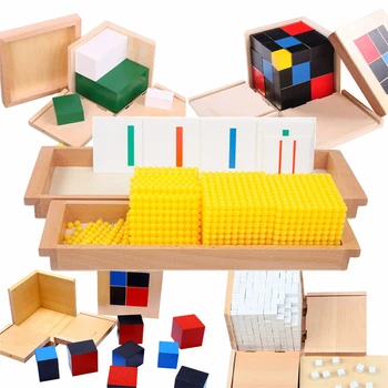 Деревянные игрушки, математические игрушки Монтессори, Биномиальный куб, игрушки для детей 2-4 лет, Обучающие занятия, игрушки для детей D44Y