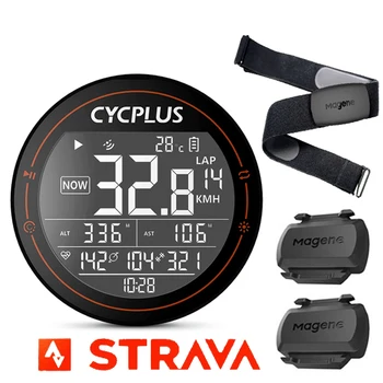 CYCLPLUS M2 Велосипедный Спидометр GPS Ant + Измеритель мощности, Датчик частоты сердечных сокращений, Беспроводной Одометр, Велокомпьютер, Аксессуары Для Велосипедов