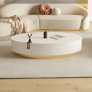 Белые японские журнальные Столики, Современный дизайн, Овальные журнальные столики для спальни, Роскошная минималистичная Мебель для дома Mesinhas De Cabeceira