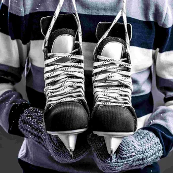 Галстуки для хоккейной обуви, Шнурки для коньков, Вощеная обувь, аксессуары для роликовых коньков, шнурки для обуви, ремешки