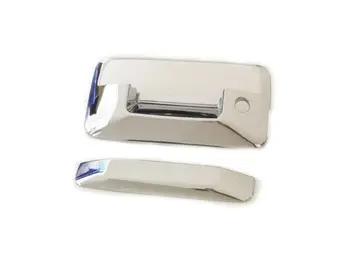 Автомобильный Стайлинг, Хромированная крышка Ручки Багажника Для 2014-18 Chevy Silverado С Отверстием для ключа