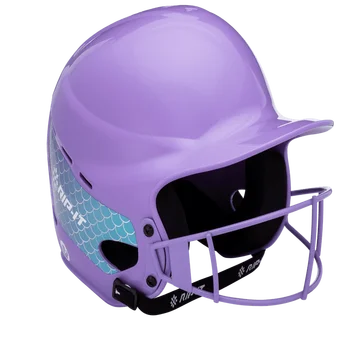 Шлем для софтбола с футболкой для девочек - русалка с эффектом омбре - Розовый с жевательной резинкой