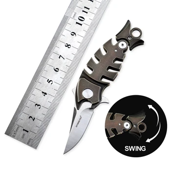 Оригинальные Складные ножи из Окаменелой рыбы PF900 M390 из стали с Титановой ручкой, Походный Охотничий складной нож EDC, карманный инструмент
