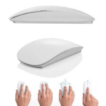 Мультитач Magic Mouse 2,4 ГГц, мыши для Windows Mac OS, белый/черный Для ноутбука/игры/рабочего стола, Прямая поставка