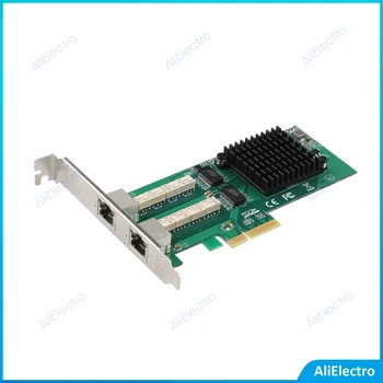 Двухпортовый Медный Гигабитный Ethernet PCI Express, Байпас PCIe4X, сетевой адаптер сервера 1G на базе Intel 350AM2