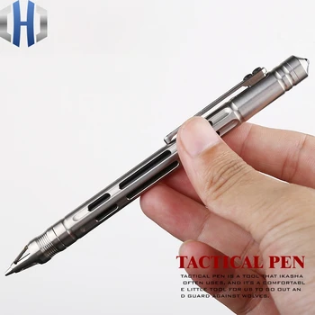 Новая Титановая тактическая ручка Нажимной Студенческий Карандаш Механический Карандаш Ручка для подписи Ручка для пистолета
