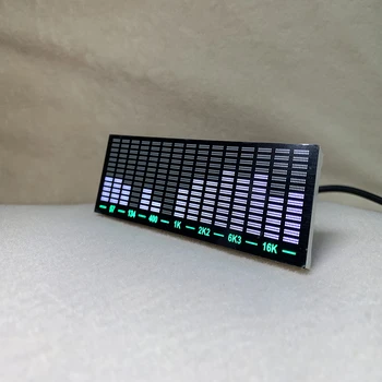 Светодиодный Музыкальный Спектр СВЕТОДИОДНЫЙ Индикатор уровня звука Звукосниматель Rhythm Light 12V 24V Усилитель VU Метр для Автомобильного плеера Атмосферные Лампы