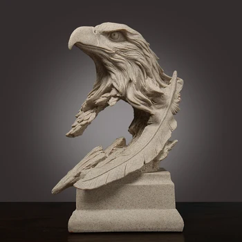 Скандинавская креативная скульптура из песчаника, украшения в виде орла, мебель для дома, украшение для офиса в отеле, подарки на открытие