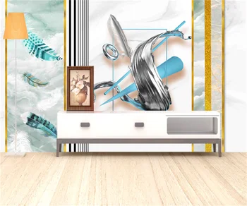 Скандинавский современный минималистичный геометрический имитационный мраморный телевизор диван фон наклейка на стену гостиничный инструмент обои пользовательские 3D обои
