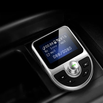 FM-передатчик, аудиоприемник, совместимый с Bluetooth 5.0, автомобильный Mp3-плеер, U-диск, Автомобильная громкая связь, USB-зарядное устройство для телефона, автомобильные аксессуары
