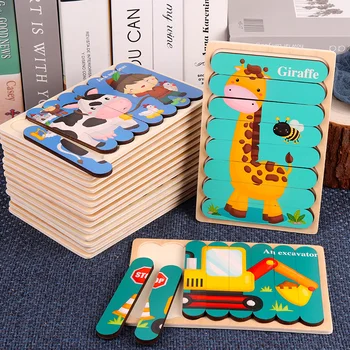 Детские игрушки Монтессори для детей от 2 до 4 лет, обучающие развивающие игрушки, Детский Магнитный лабиринт, Настольная деревянная головоломка