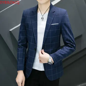 Мужской костюм 4XL, Новый повседневный костюм, мужское пальто, молодежная корейская версия, Тонкий Модный мужской маленький костюм, одноместный 862