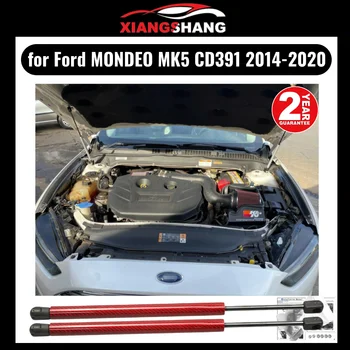 Модифицированные Газовые стойки капота для Ford MONDEO MK5 CD391 2014-2020 для Ford Fusion Опора Подъема капота Амортизатор Карбоновый Амортизатор