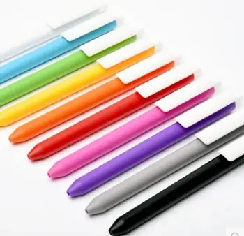 10 шт. гелевая ручка нажимного типа, матовая, гладкая, модная ручка для вывесок, бесплатная доставка