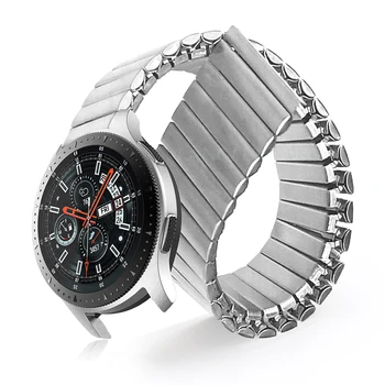Эластичный ремешок для часов Samsung Galaxy Watch 3 4546 мм, эластичный Ремешок из нержавеющей Стали для Huawei watch GT 2e GT2 46 мм Расширения