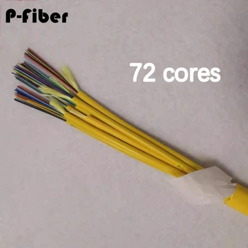30mtr 72-жильный оптоволоконный кабель SM G652D G657A внутренний кабель однорежимный гибкий желтый 72Core 72C
