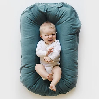 Детская кроватка переносная кроватка-гнездышко для мальчиков и девочек из чистого хлопка кровать для новорожденных, детское кресло для путешествий, детское гнездышко, детская хлопковая колыбель