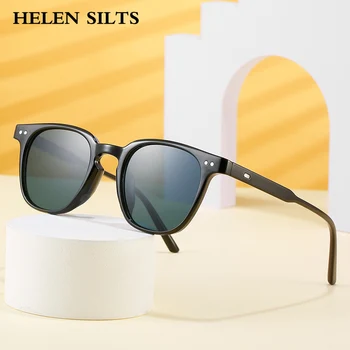 Винтажные квадратные Солнцезащитные очки Для женщин И мужчин, Брендовые дизайнерские солнцезащитные очки с океанскими линзами, женские Модные солнцезащитные очки с заклепками UV400