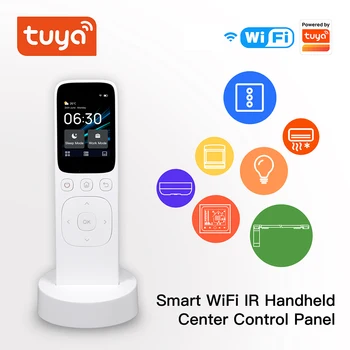 Tuya Smart WiFi ИК центральная панель управления, беспроводной сенсорный экран с кнопками, ИК ручной контроллер для домашнего устройства.